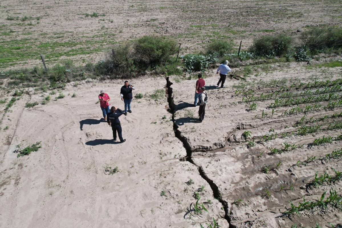 Una grieta geológica está causando preocupación en la comunidad de este pueblo de Durango (Facebook)