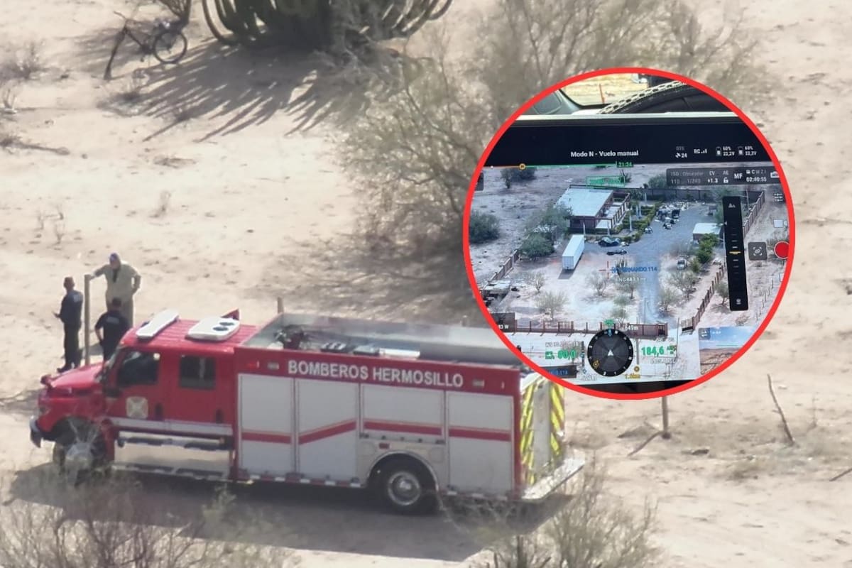 Dron de la Policía Municipal localiza a ciclista de 63 años extraviado en el monte de Hermosillo