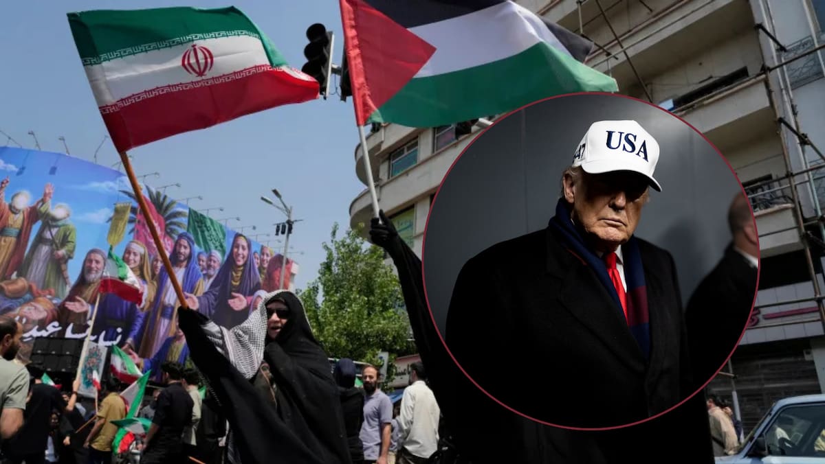 Irán dice estar listo para la guerra y para negociar en medio de protestas que ya dejan casi 200 muertos. Foto: AP, Social Trump