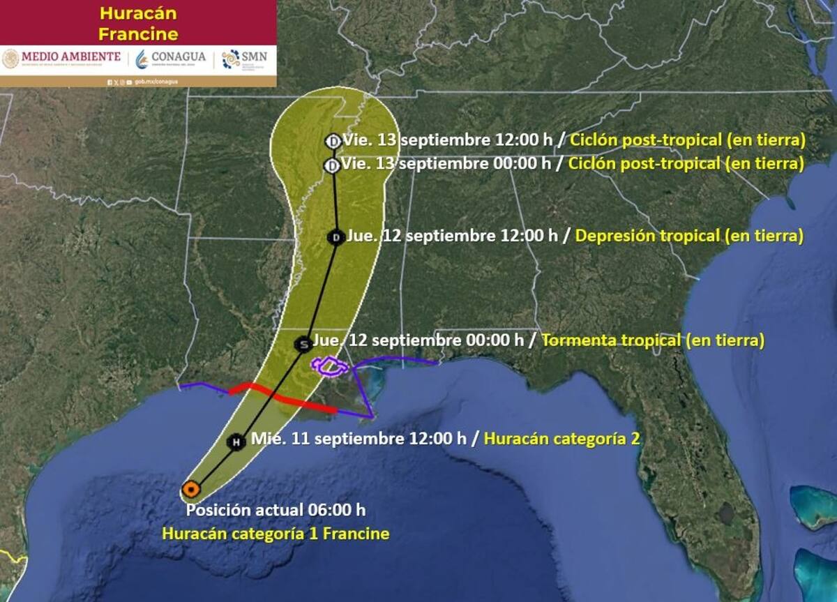 Huracán Francine (SMN)