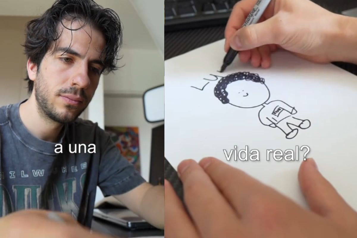 ¿Podré inventar a una persona y buscarla? Hombre dibuja a un personaje para ver si existe en la vida real