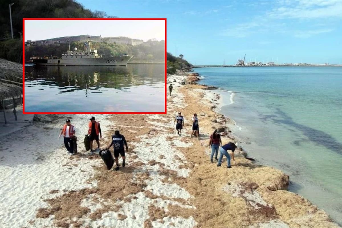 Derrame de hidrocarburo en el Golfo de México: más de 700 toneladas retiradas y sin origen confirmado