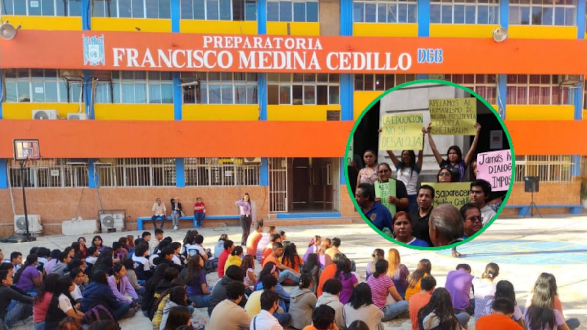 Proyecto de CETIS en centro de Tampico desata conflicto; padres, alumnos y maestros de una preparatoria privada protestan en contra de la construcción de la preparatoria pública