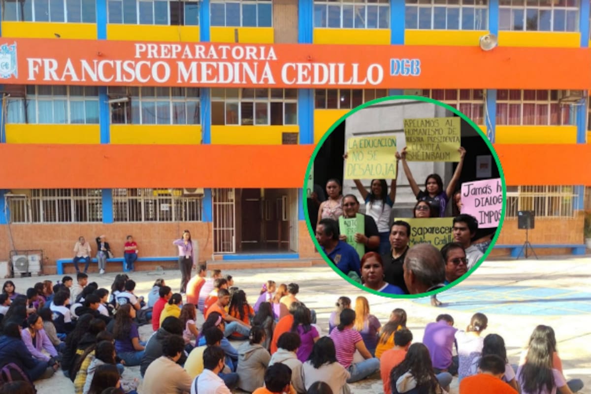 Proyecto de CETIS en centro de Tampico desata conflicto; padres, alumnos y maestros de una preparatoria privada protestan en contra de la construcción de la preparatoria pública