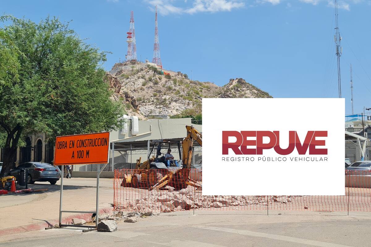 Dan mantenimiento a 12 vialidades de Hermosillo con recursos del Repuve
