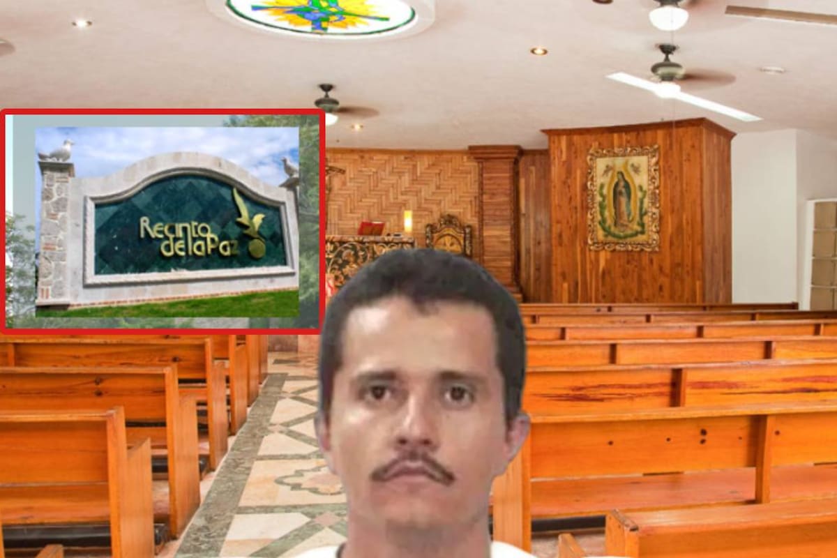 El panteón donde sepultaron a Nemesio Oseguera, “El Mencho”, rompe con el esquema tradicional de un cementerio y tiene un espacio de jardines y fuentes rodeados de árboles: ¿Cómo es?