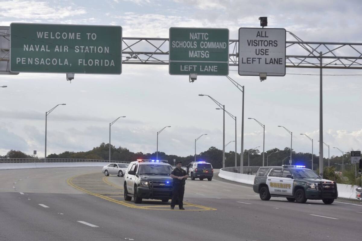 Seis ciudadanos sauditas son arrestados tras tiroteo en base naval en Florida