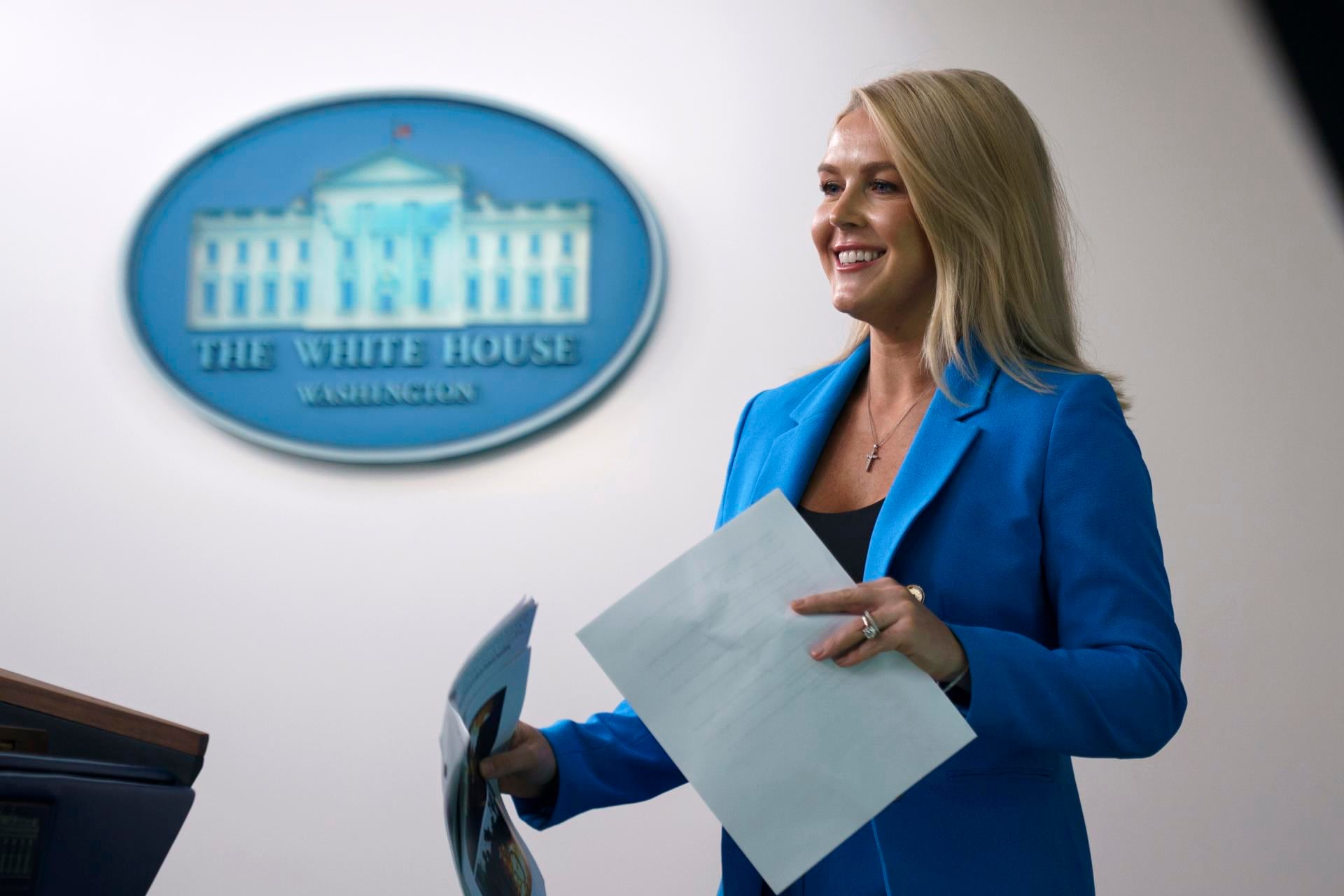 Karoline Leavitt, portavoz presidencial.