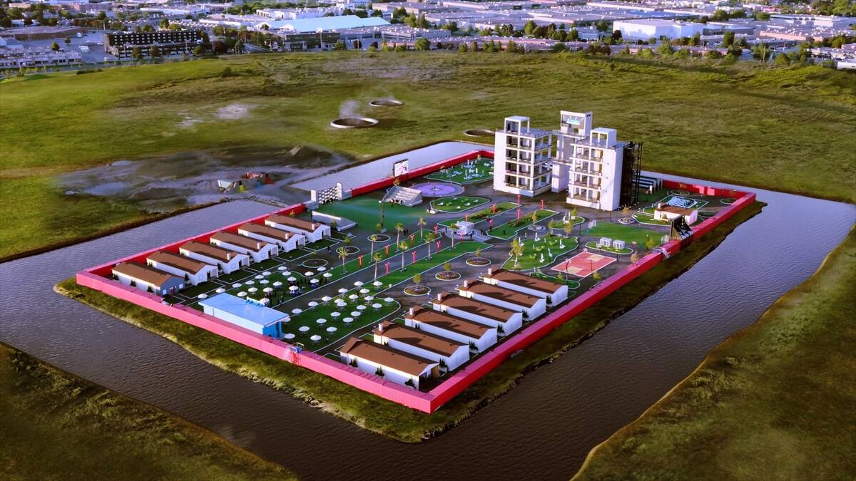 La lujosa ciudad que construyó MrBeast para su reality show.| X @MrBeast