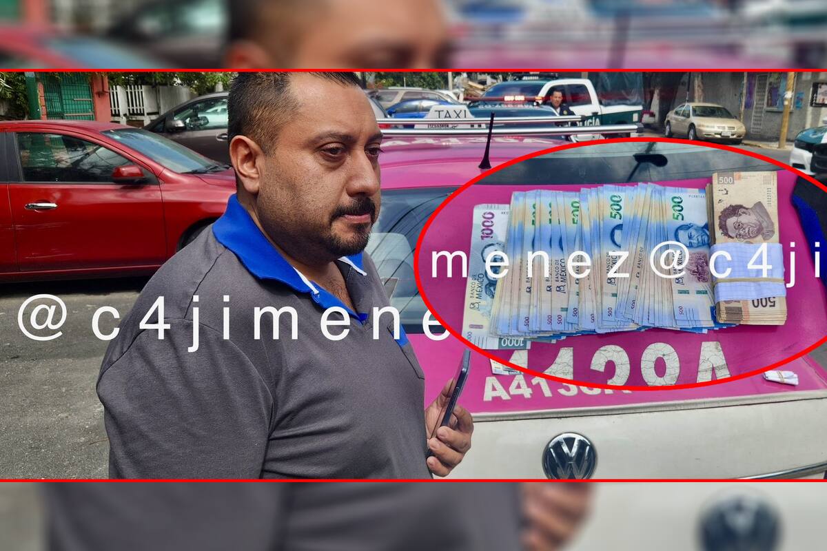 Taxista halla 100 mil pesos en mochila tras viaje en CDMX y se viraliza por lo que hizo