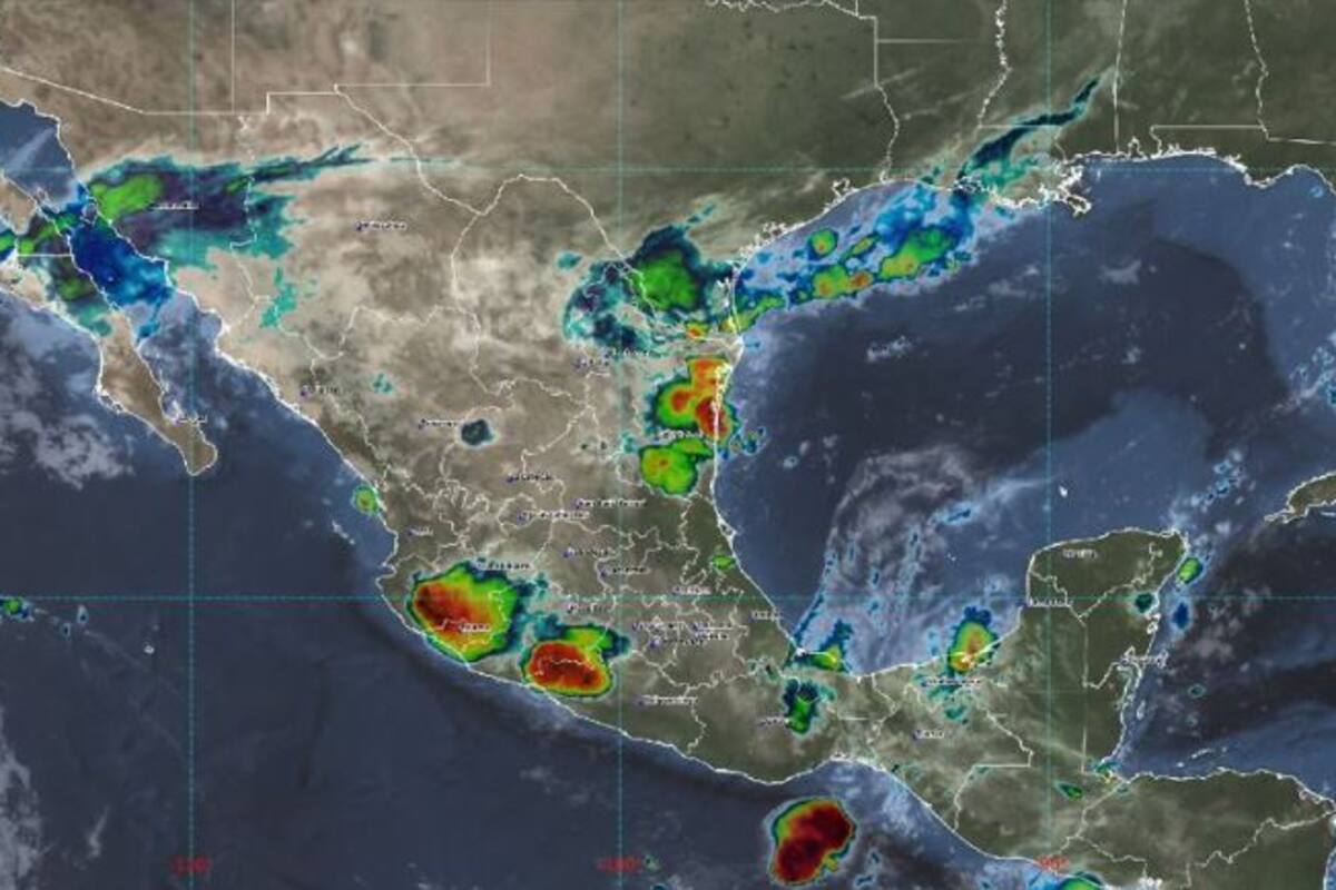 Clima en México: Para este miércoles, se pronostican lluvias intensas en nueve estados del país