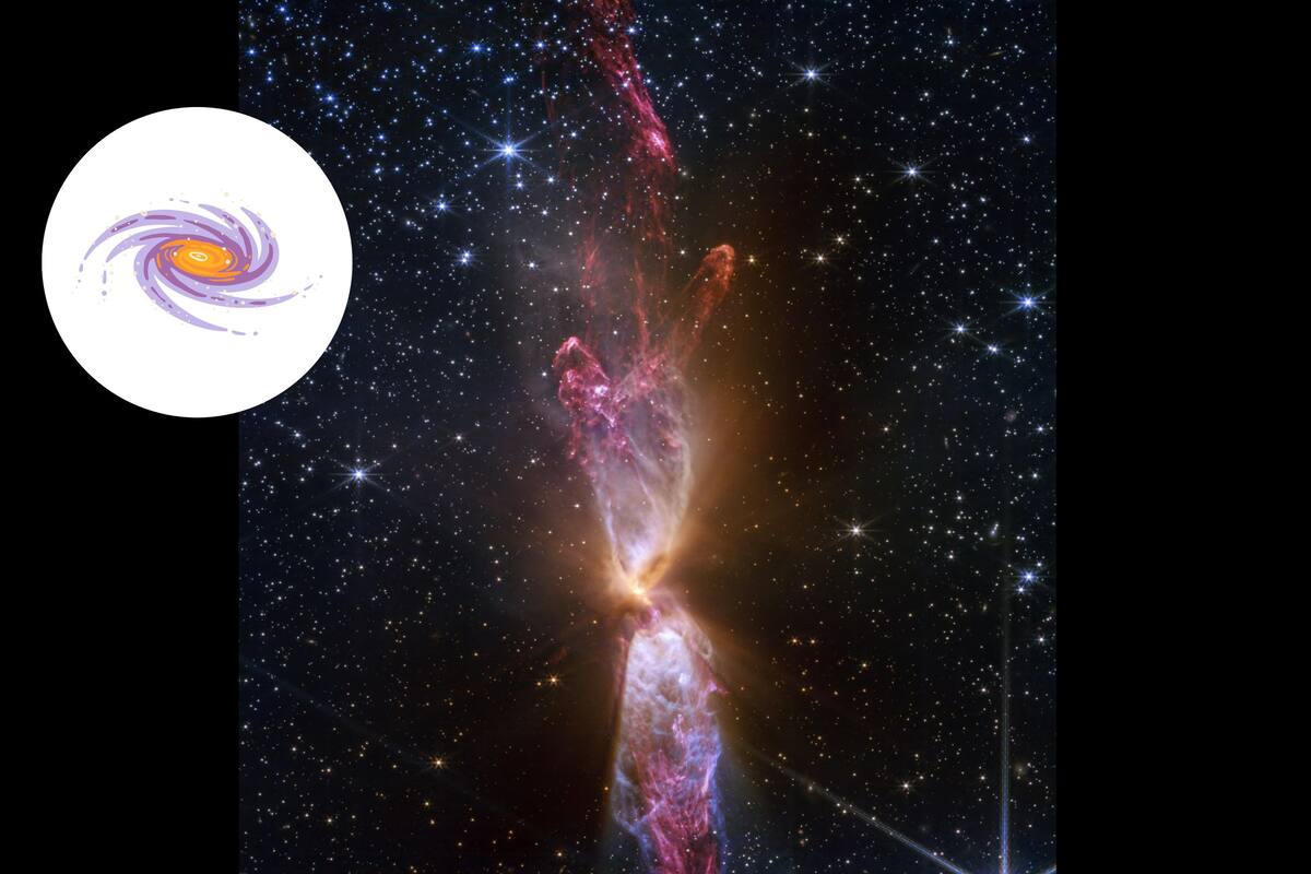 Imagen del telescopio James Webb revela sistema estelar en formación