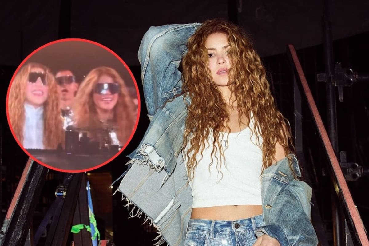 Shakibecca, imitadora de Shakira, logró desfilar junto a la loba en el escenario