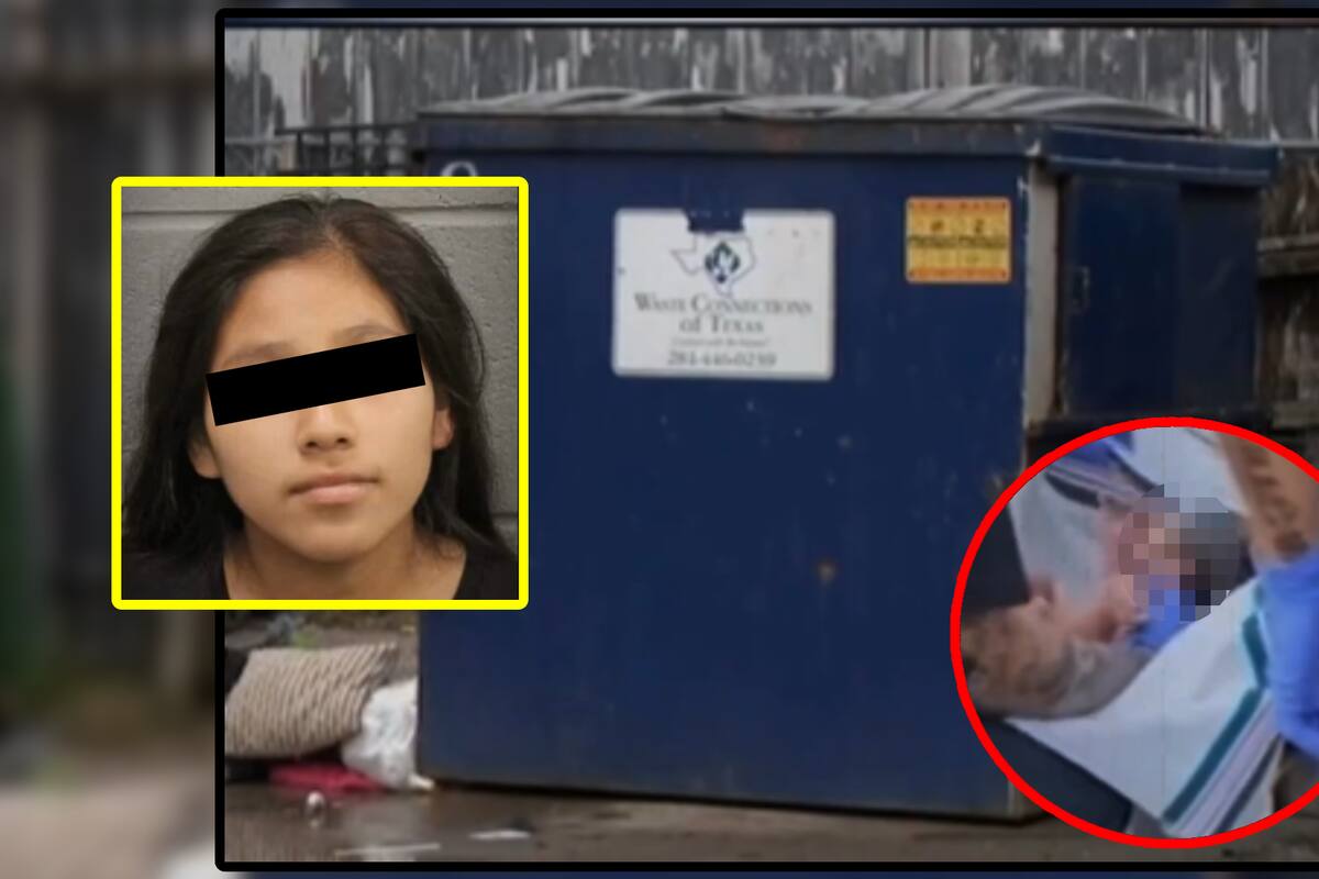 VIDEO: Madre adolescente tira a su bebé recién nacido a bote de basura en Texas; temía que su novio la dejara si descubría el embarazo