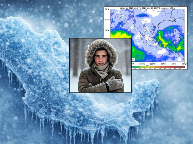 Frente frío 25 impactará a México este lunes y martes con lluvias intensas, evento de Norte y posible caída de nieve, advierte el SMN