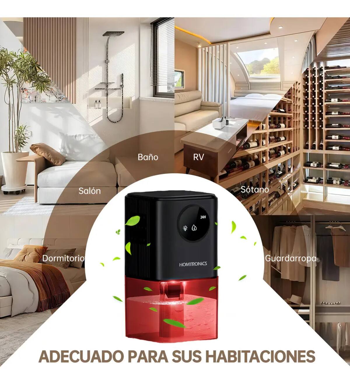Deshumidificador Homtronics de 1.7 litros | Mercado Libre