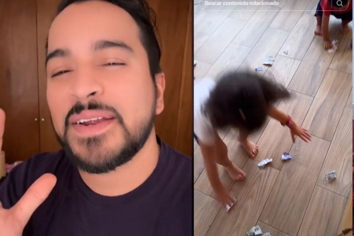 Hombre revisa su billetera y descubre que sus hijos han hecho trizas sus billetes