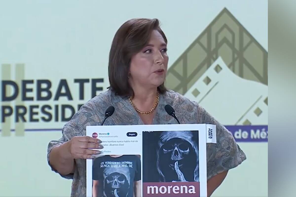 Segundo Debate Presidencial: Xóchitl Gálvez acusa a Morena de “adorar” a la santa muerte