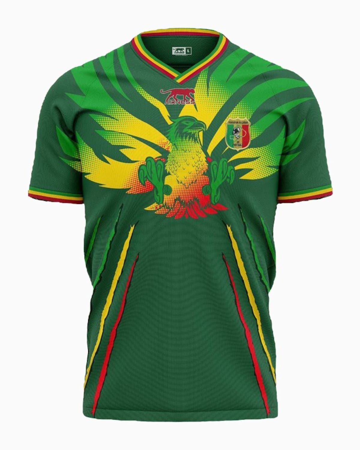 Jersey alternativa de la Selección de Mali del año 2024.