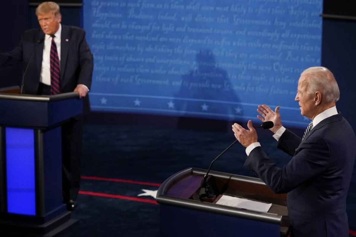Tienen Biden y Trump debate caótico
