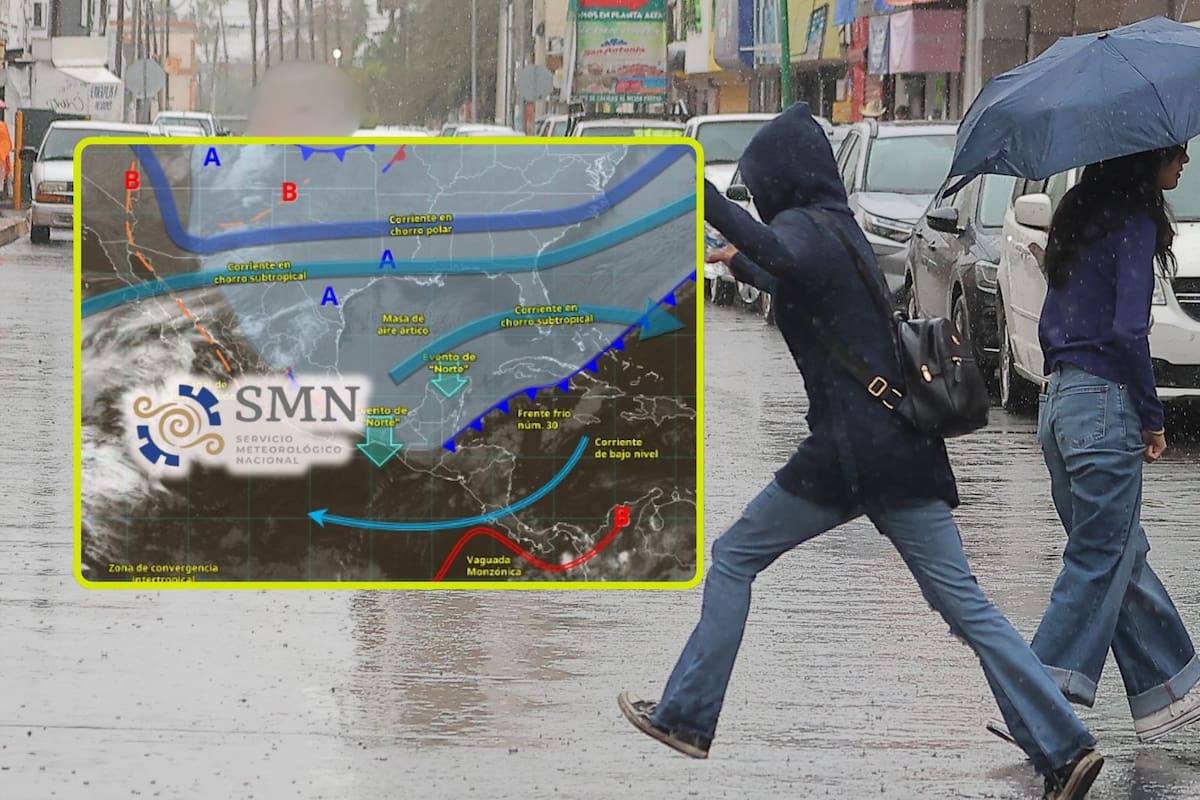 SMN alerta por ‘Evento de Norte’ intenso y frío ártico en estas ciudades hoy martes: habrá vientos de hasta 110 km/h, lluvias intensas y heladas severas