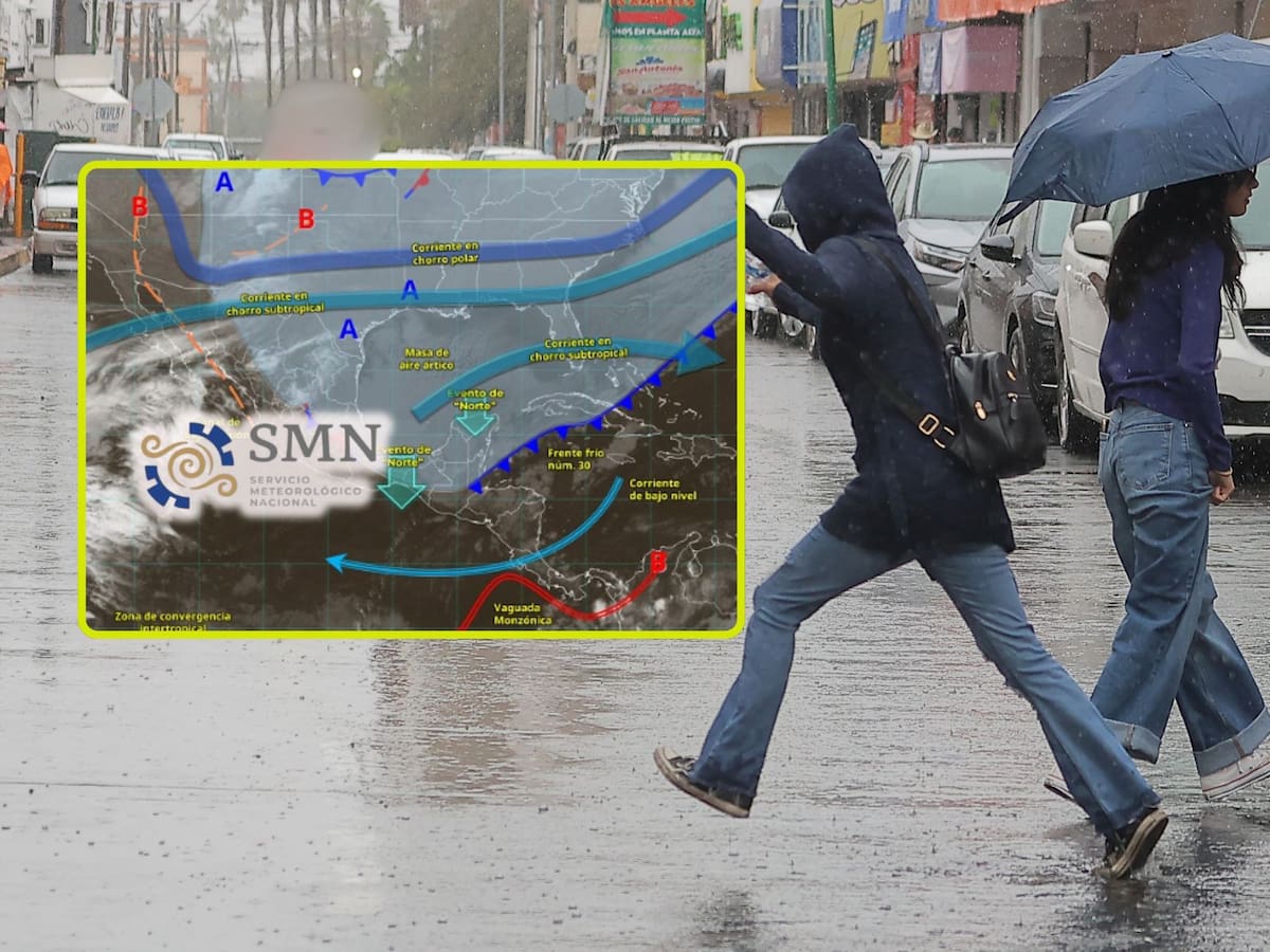 SMN alerta por ‘Evento de Norte’ intenso y frío ártico en México este martes: habrá vientos de hasta 110 km/h, lluvias intensas y heladas severas en estas ciudades. | Crédito: SMN/Julián Ortega (GH)