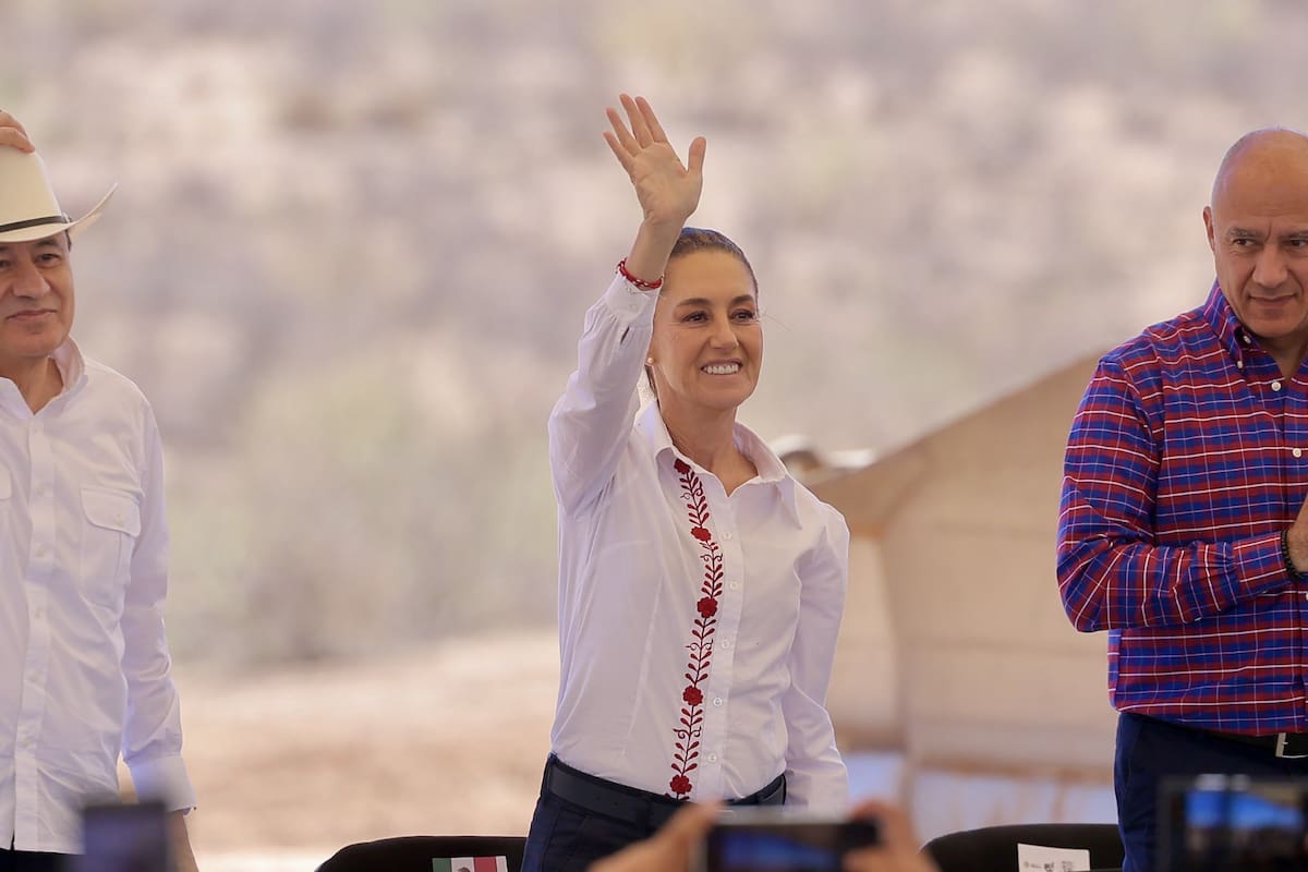 Claudia Sheinbaum arranca obra de carretera entre Bavispe y Nuevo Casas Grandes