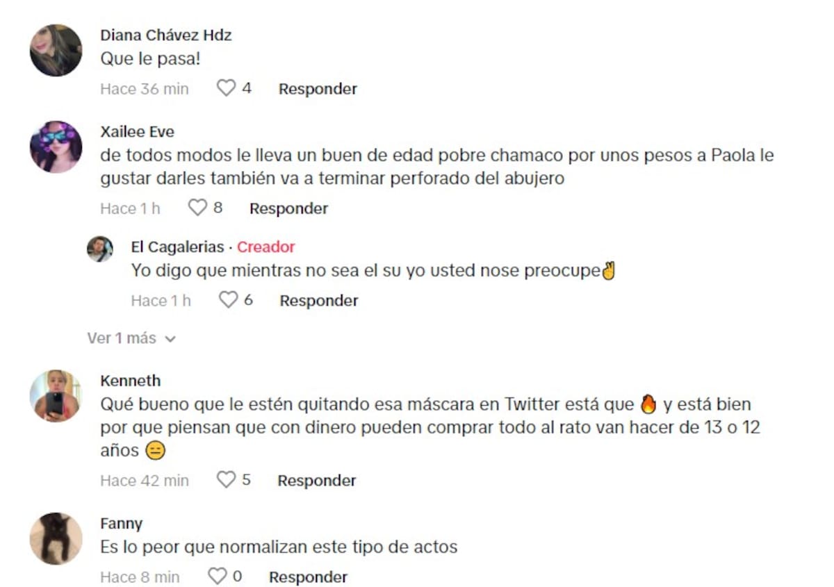 Critican a Paola Suárez por su presunta relación / TikTok: @elcagalerias