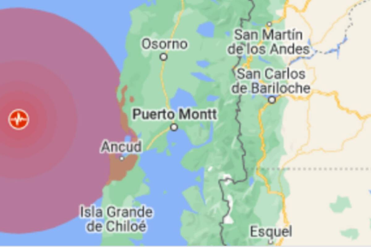 Sismo en la región de Los Lagos, Chile: 6 en escala de Richter
