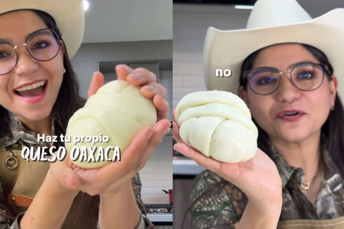 VIRAL: Influencer muestra cómo tener queso Oaxaca en menos tiempo del que imaginas
