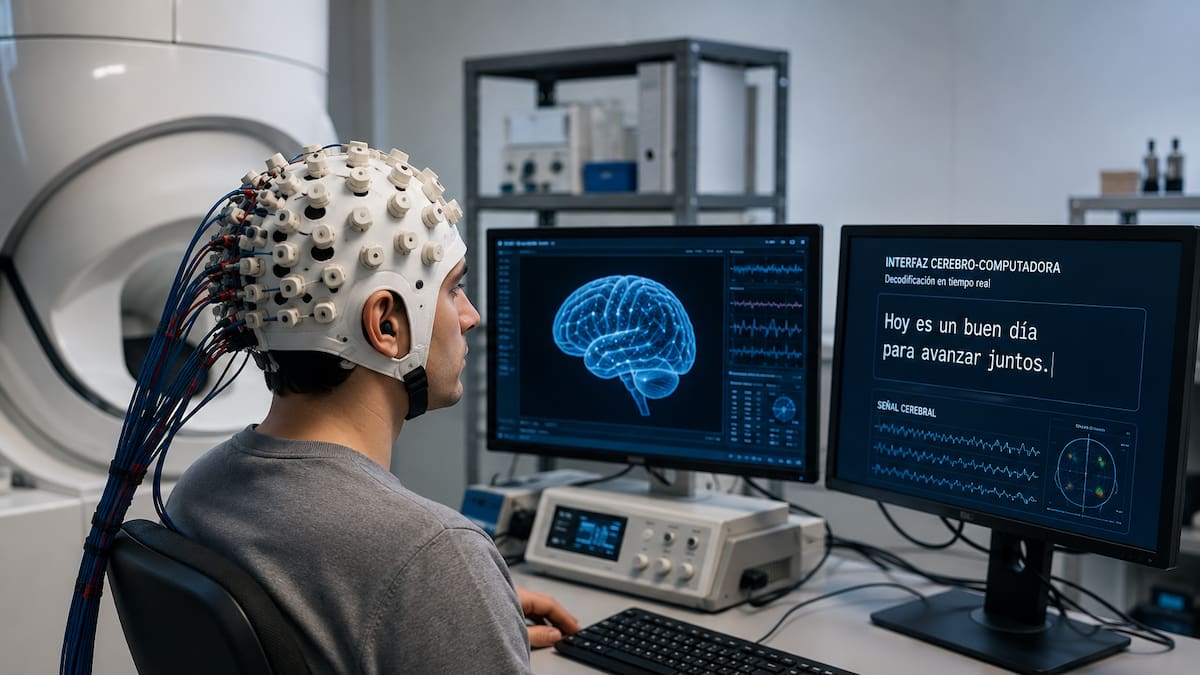 Un sistema no invasivo logra convertir señales cerebrales en texto escrito y acerca una nueva forma de comunicación para personas con parálisis