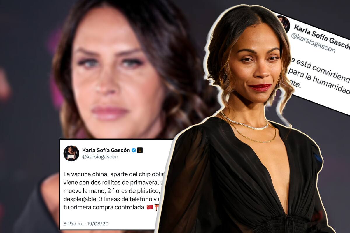 Zoe Saldaña responde a polémicos tweets de Karla Sofía Gascón