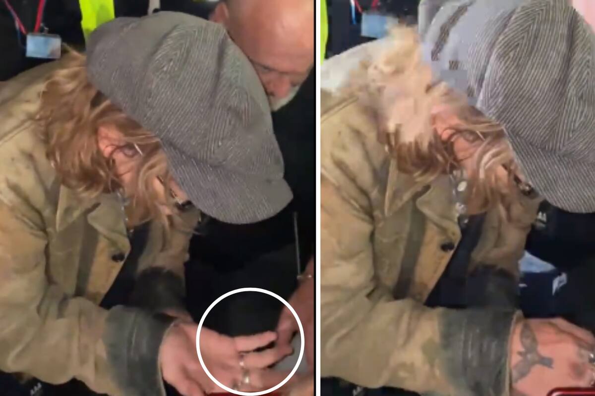 Johnny Depp bromea con niño sobre su dedo amputado