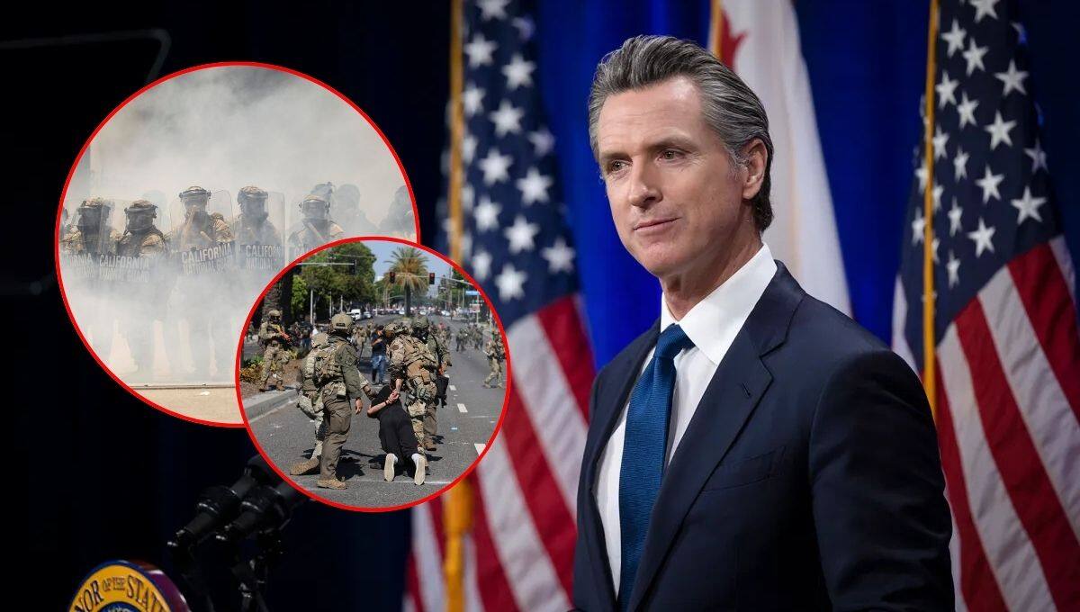 La Casa Blanca justificó el envío de tropas federales a Los Ángeles acusando al gobernador Gavin Newsom de no controlar los disturbios.