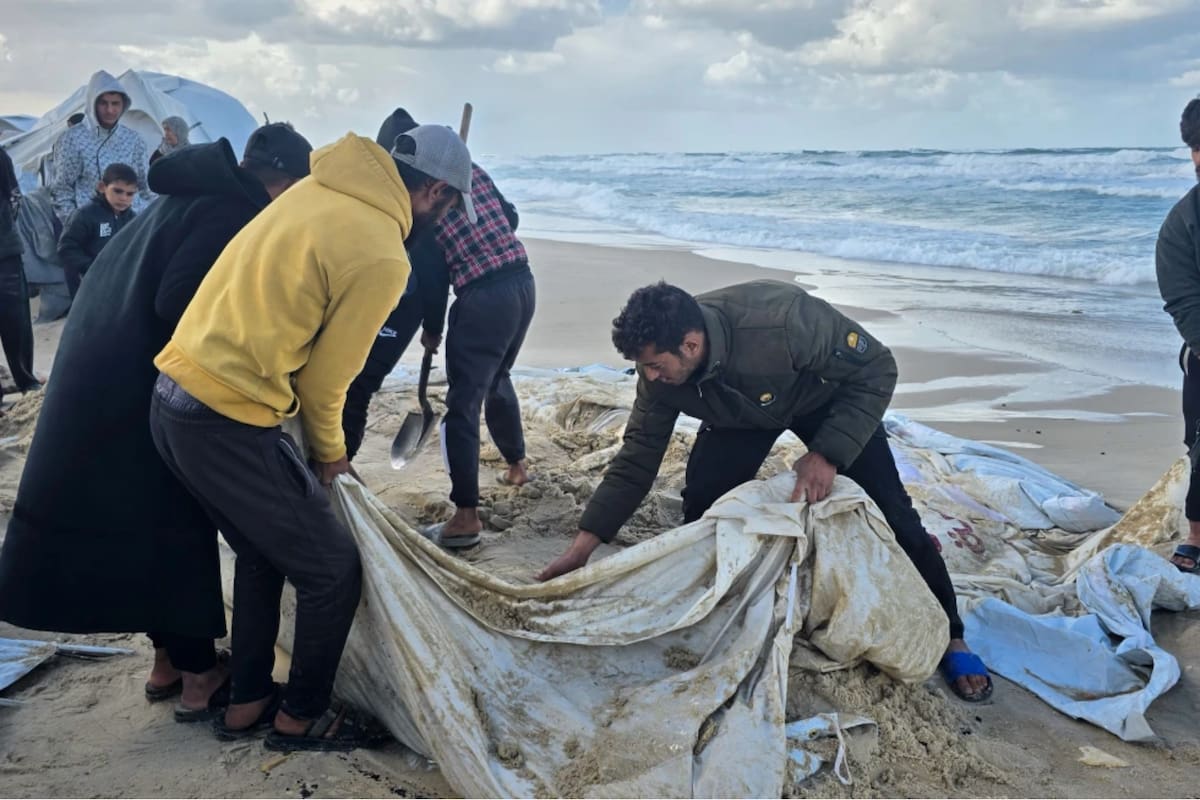 Niño palestino muere ahogado tras inundaciones en campamento de Gaza, informa la ONU