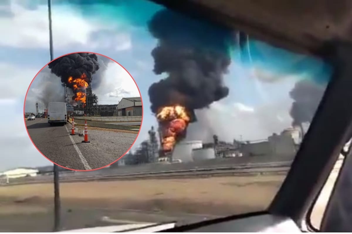 Incendio en planta petrolera venezolana Petrocedeño tras explosión