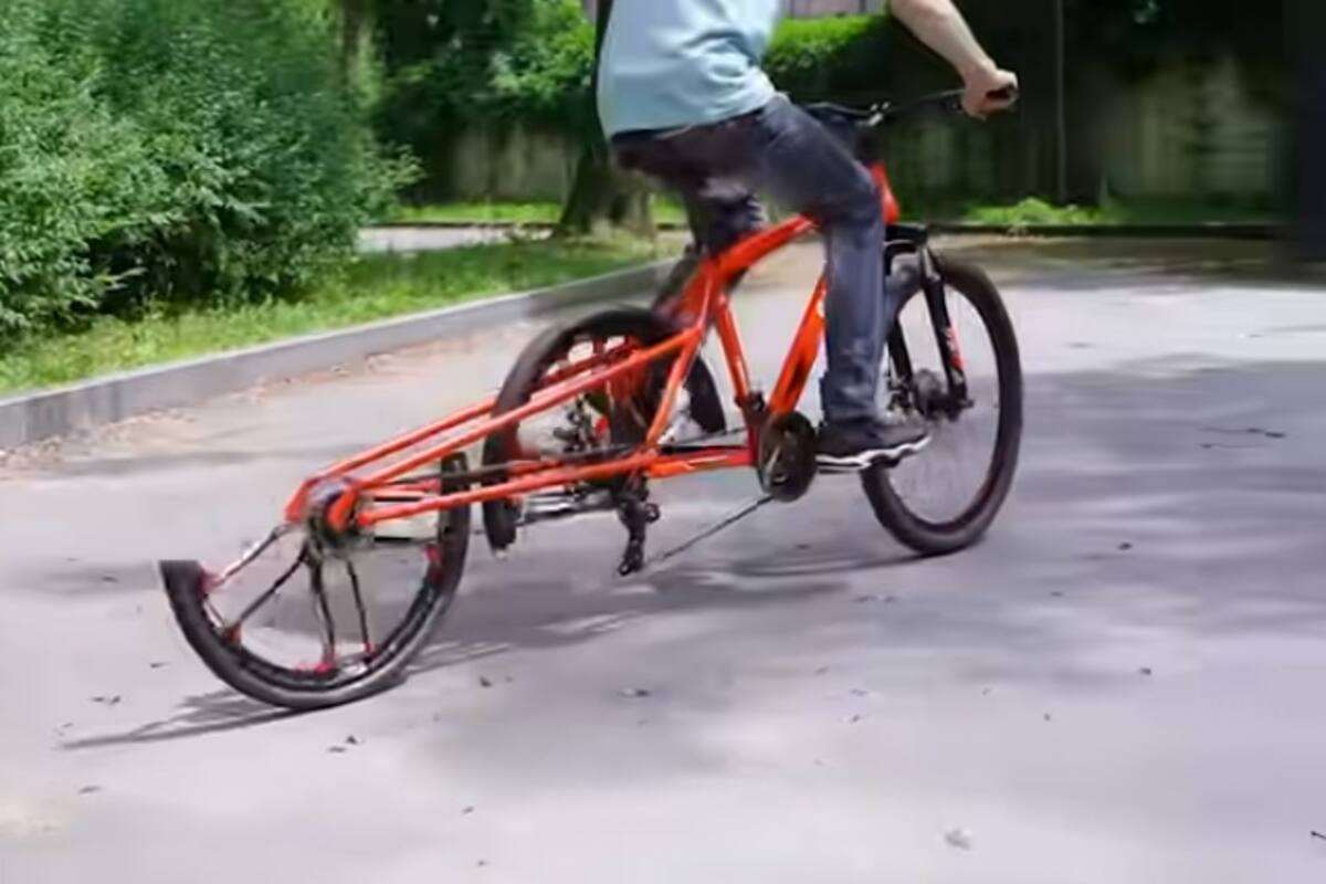 Video: Crea bicicleta funcional con rueda partida a la mitad