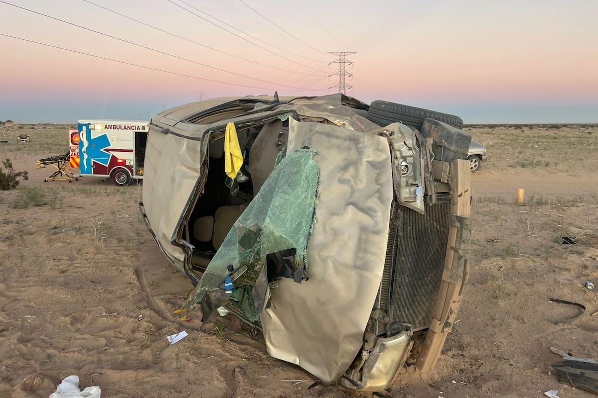Dos menores resultan lesionados tras incidente vial en zona rural