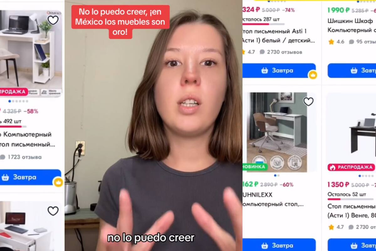Viral Rusa se sorprende del precio de los muebles en México y propone innovadora idea de negocios