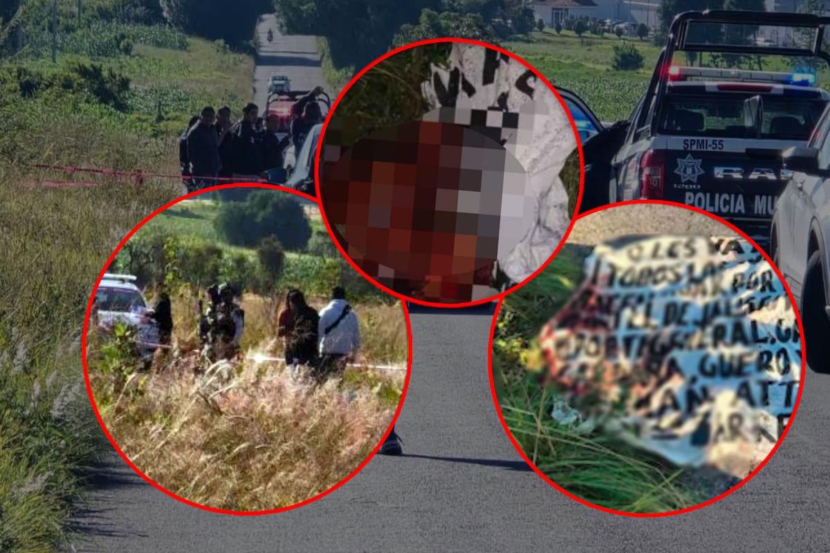 IMÁGENES FUERTES: Encuentran seis cabezas humanas en poblado de Tlaxcala, abandonadas junto con un mensaje de La Barredora