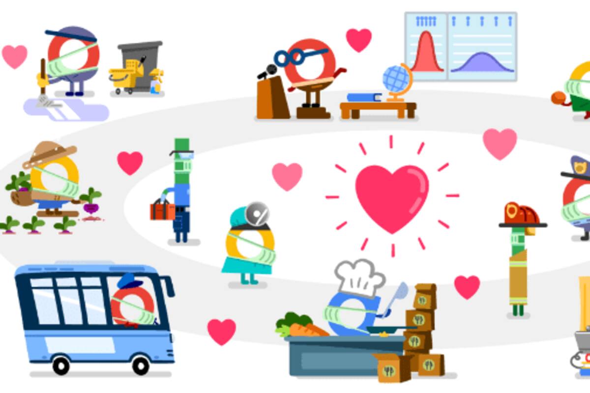 Google le dedica ‘doodle’ a profesionistas que luchan contra el Covid