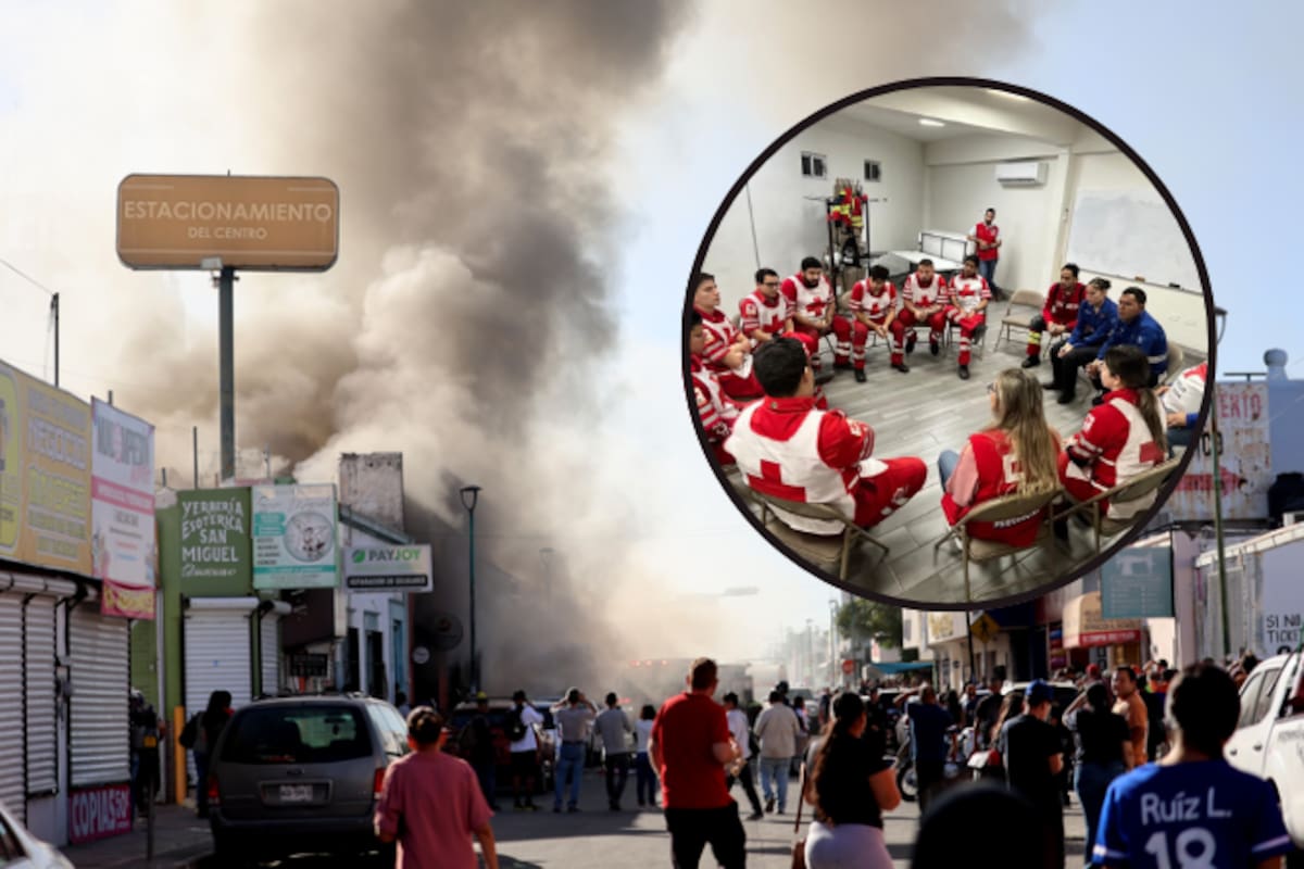 Tras el incendio en Waldos, Cruz Roja activa apoyo psicológico para personal de emergencia que vivió la tragedia en Hermosillo