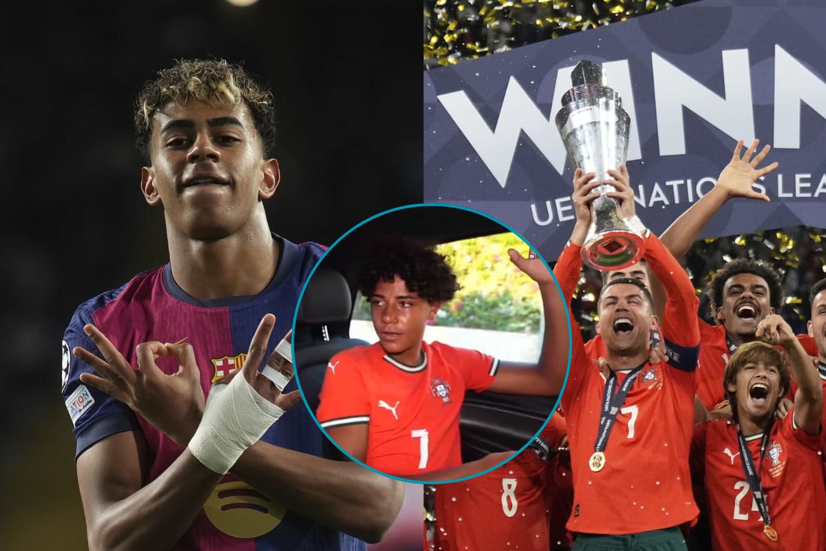 Cristiano Ronaldo Jr. dice que Lamine Yamal es mejor que su padre hoy en día