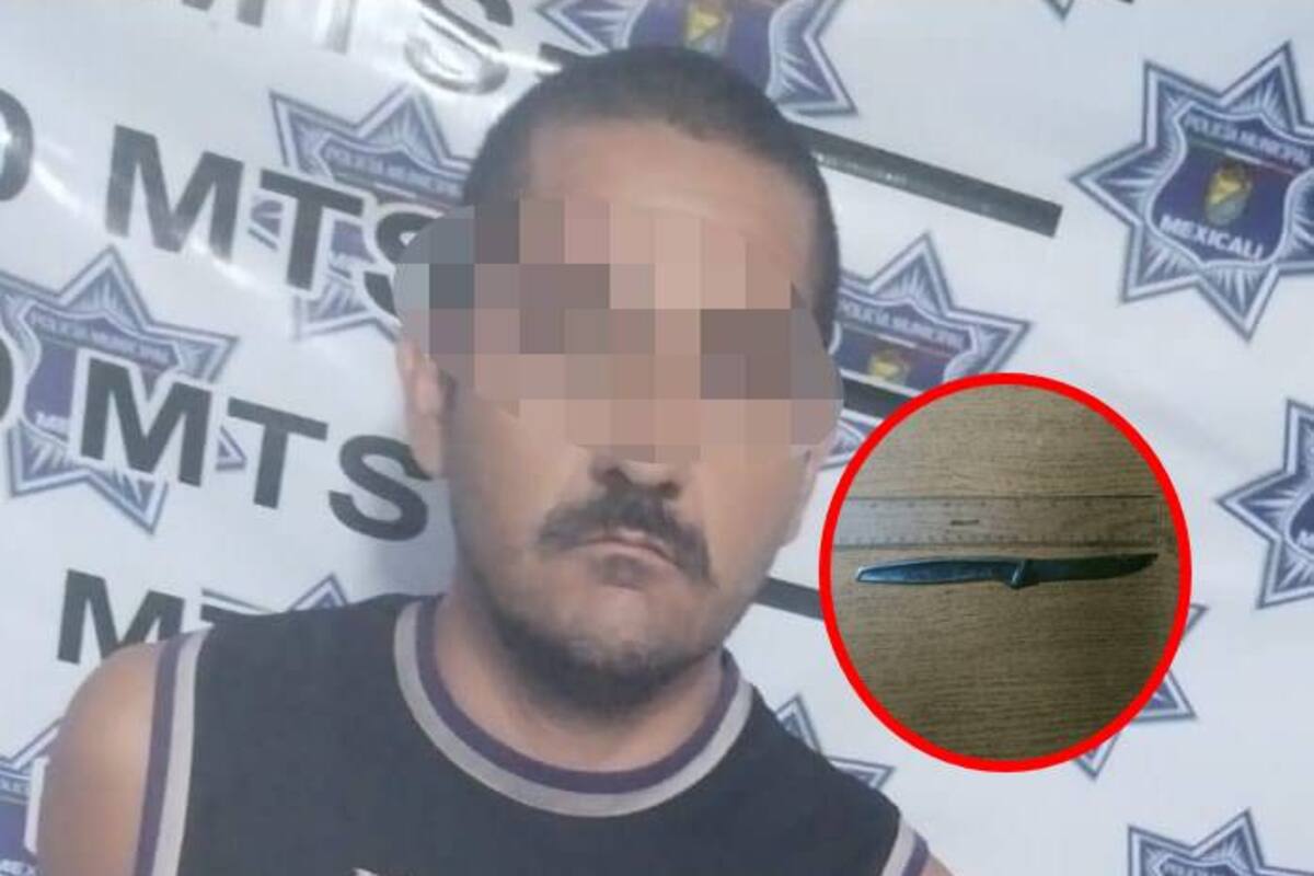Lo detienen con cuchillo y descubren que era buscado por narcomenudeo