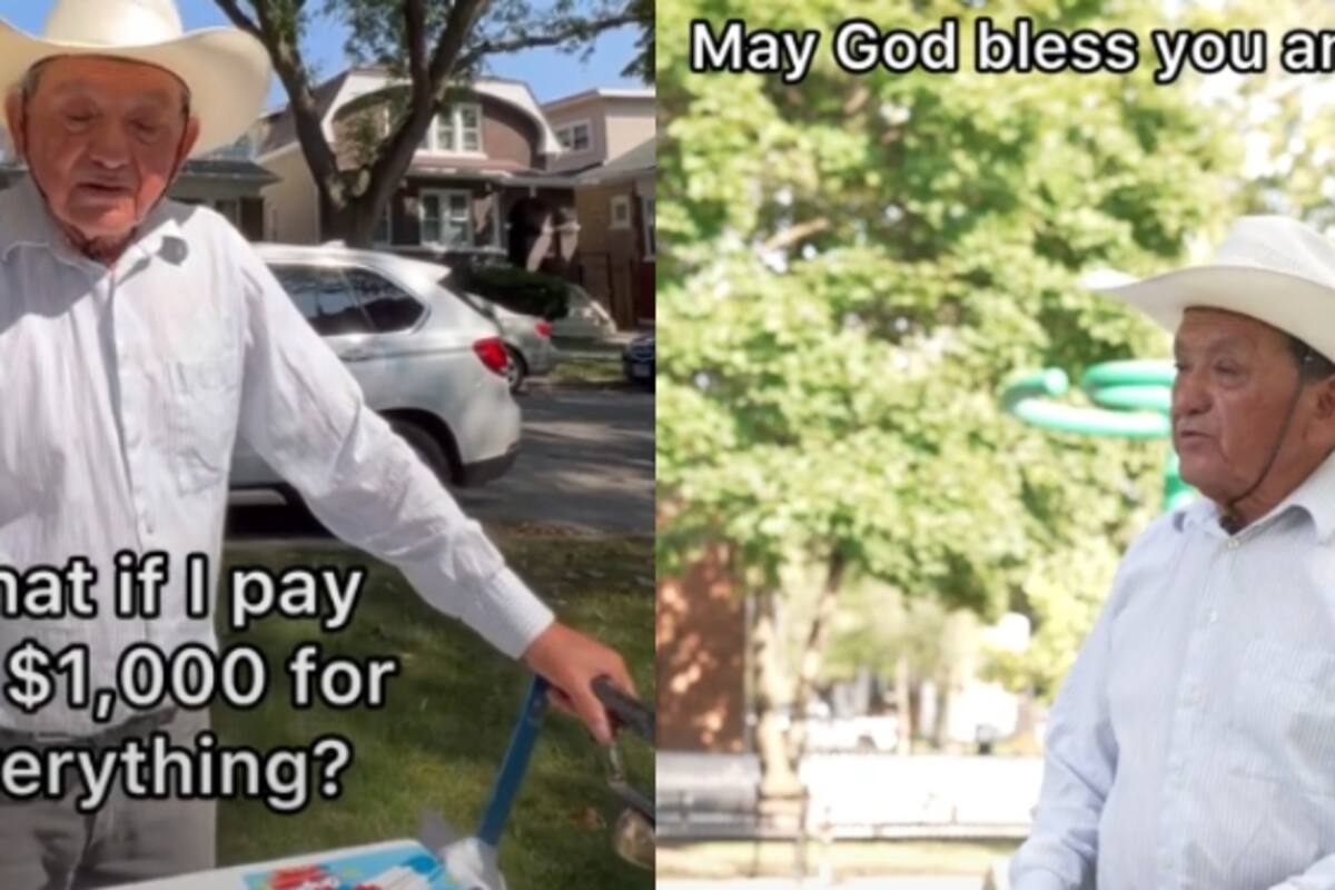 Hombre sorprende al comprar toda la mercancía de un vendedor de paletas por mil dólares