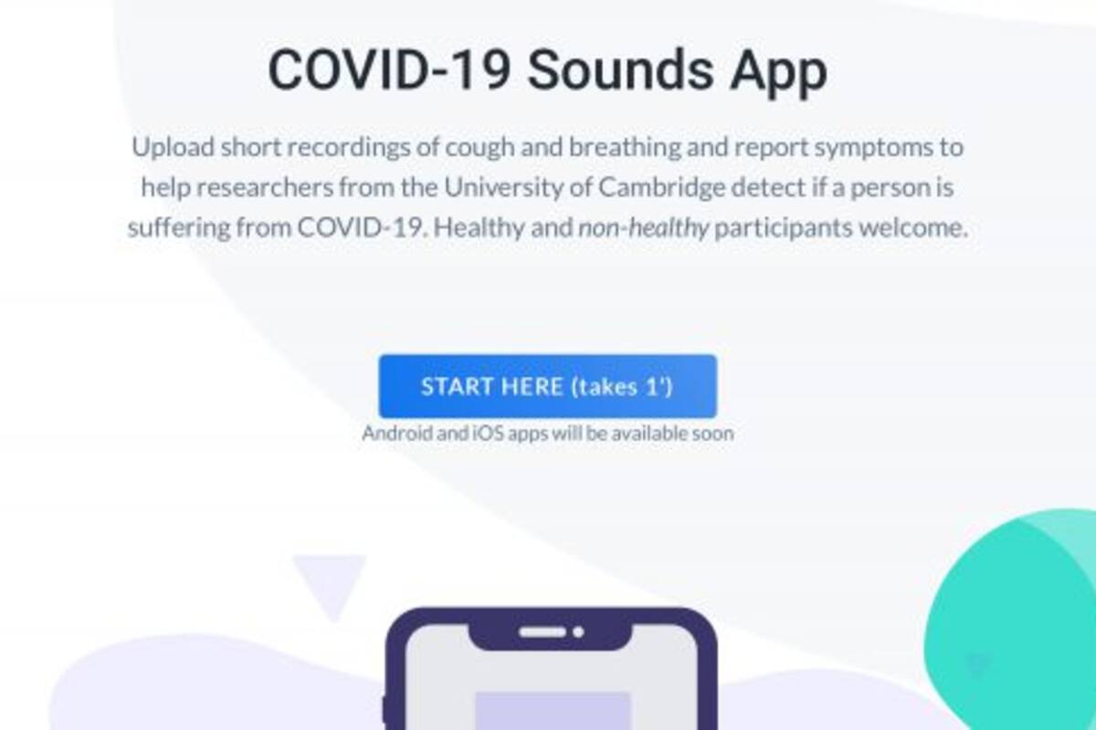 Habilitan sitio web para registrar respiración y tos de usuarios