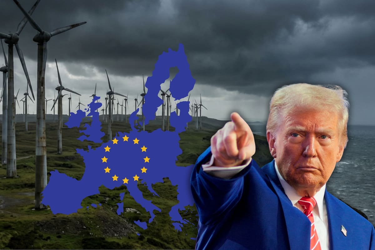 “La energía eólica es la peor”: Trump sentencia el futuro de Europa y advierte un colapso por el costo de los “molinos de viento”