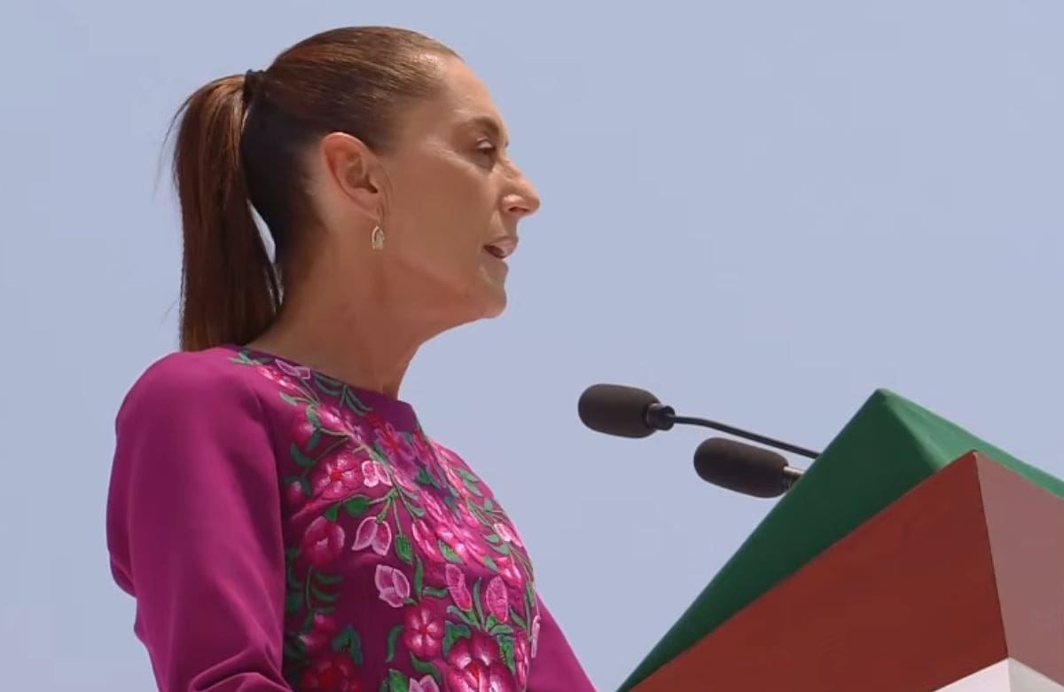 Claudia Sheinbaum afirmó que México vive una “primavera laboral” desde 2019, con aumento al salario mínimo, máximo histórico en salario medio, menor pobreza laboral y nuevos derechos para trabajadores. | Foto: Especial GH/Captura de pantalla.