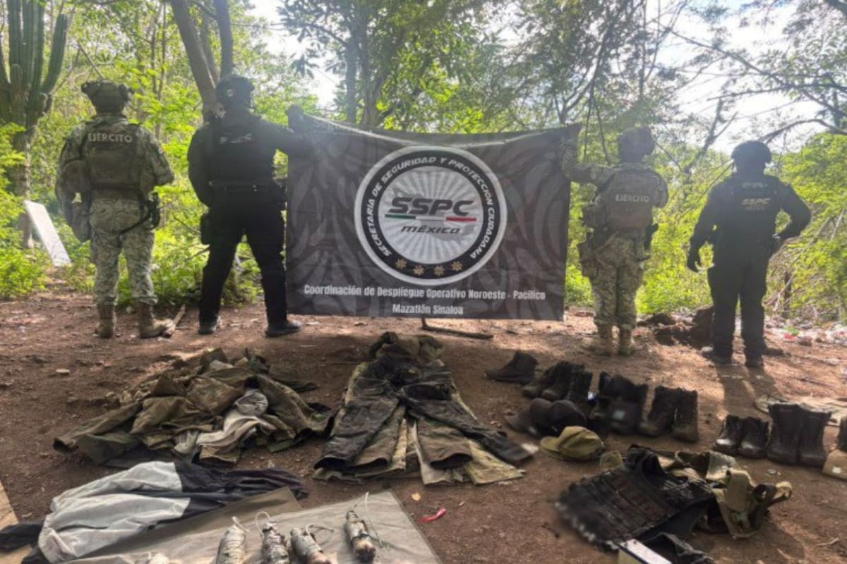 Aseguran 48 drones, explosivos y minas terrestres en Sinaloa; operativo también inhabilita un laboratorio de drogas sintéticas en Culiacán
