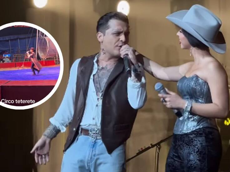 Circo se burla de Christian Nodal y Ángela Aguilar durante su acto